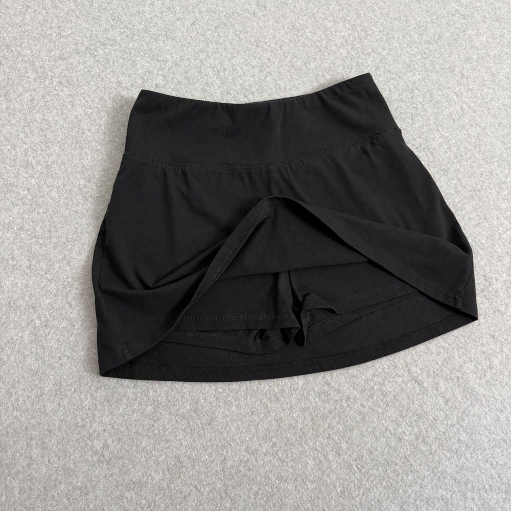 Hollister Ultra High Rise Mini Skort Pickleball Tennis Skirt Black Small Stretch